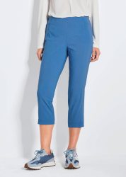 7/8-Schlupfhose LOUISA aus Super-Stretch - blau - Gr. 19 von Goldner Fashion
