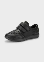 Hallux-Schuhe aus Nappa-Leder - schwarz - Gr. 3,5 von Goldner Fashion