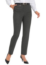 Bequeme Hose LOUISA mit Bügelfalte - anthrazit - Gr. 24 von Goldner Fashion