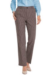 Karohose Comfort-Schnitt - braun - Gr. 27 von Goldner Fashion