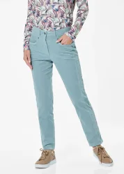 Hose LOUISA aus weichem Sportsamt - mint - Gr. 23 von Goldner Fashion
