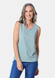 Gepflegtes Top in formstabiler Ware - hellblau - Gr. 21 von Goldner Fashion