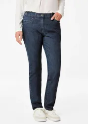 Jeans LOUISA mit Stickerei - marine - Gr. 19 von Goldner Fashion