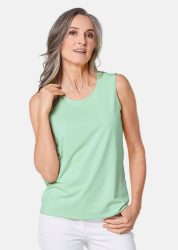 Gepflegtes Top in formstabiler Ware - mint - Gr. 20 von Goldner Fashion