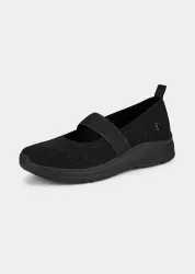 Ballerina mit Riemchen - schwarz - Gr. 42 von Goldner Fashion