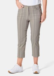7/8-Hose CARLA in Streifen-Optik - grau - Gr. 21 von Goldner Fashion