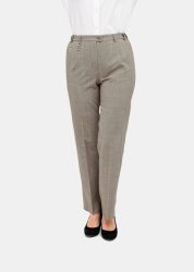 Trevira-Schurwollhose CARLA - taupe / méliert - Gr. 21 von Goldner Fashion