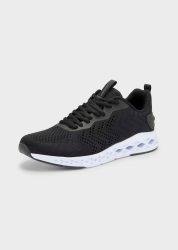 Sneaker aus Mesh mit Memory Foam - schwarz - Gr. 37 von Goldner Fashion