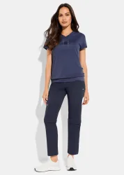 Zipp-Off-Hose aus Active-Stretch-Material - dunkelblau - Gr. 48 von Goldner Fashion