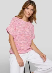 Bändchengarn-Pullover in Multicolor-Optik - rosé / pink - Gr. 40 von Goldner Fashion
