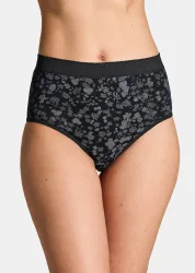 Baumwoll-Bauchwegslip im Mehrfachpack - schwarz / weiss / rosé - Gr. 36 von Goldner Fashion