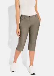 Freizeithose aus Active-Stretch-Material - taupe - Gr. 42 von Goldner Fashion