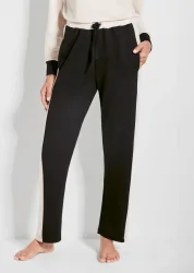Jogginghose zum Schlüpfen - schwarz / beige - Gr. 24 von Goldner Fashion