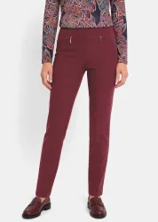 Schmale Bengalinhose LOUISA - bordeaux - Gr. 46 von Goldner Fashion