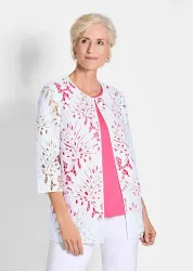 Spitzenjäckchen - weiss - Gr. 21 von Goldner Fashion