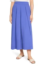 Hosenrock mit grossen Falten - blau - Gr. 46 von Goldner Fashion