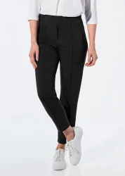 Weite Hose SARA aus Viskose-Jersey - schwarz - Gr. 19 von Goldner Fashion