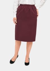 Knitterfreier Reiseschlupfjupe - bordeaux - Gr. 21 von Goldner Fashion