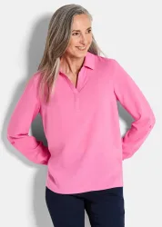 Schlupfbluse aus reiner Viskose - pink - Gr. 20 von Goldner Fashion