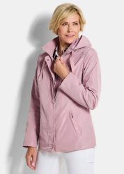 Jacke mit abnehmbarer Kapuze - rosé - Gr. 19 von Goldner Fashion
