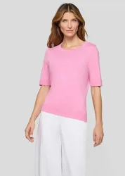 Leichter Pullover mit viel Viskose - rosé - Gr. 42 von Goldner Fashion