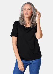 Gepflegtes Shirt in formstabiler Ware - schwarz - Gr. 25 von Goldner Fashion