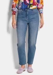 Mom Jeans SARA aus Baumwoll-Stretch - hellblau - Gr. 19 von Goldner Fashion