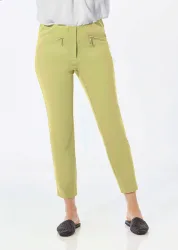 7/8-Bengalinhose LOUISA - hellgrün - Gr. 27 von Goldner Fashion