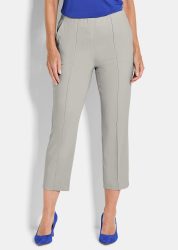 7/8-Bengalinhose BELLA mit Biesen - stein - Gr. 205 von Goldner Fashion