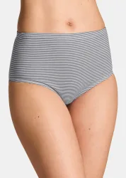 Baumwoll-Taillenslip im Mehrfachpack - schwarz / anthrazit / grau - Gr. 36 von Goldner Fashion
