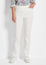 Schlupfhose LOUISA aus Baumwoll-Satin - cremeweiss - Gr. 40 von Goldner Fashion