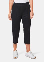 Bequeme 7/8-Rippenhose CARLA - schwarz - Gr. 20 von Goldner Fashion