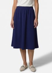 Schwingender Jersey-Jupe mit Schlupfbund - royalblau - Gr. 48 von Goldner Fashion