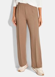 Locker fallende Jogginghose - beige - Gr. 25 von Goldner Fashion