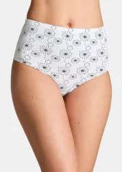 Baumwoll-Hüftslip im Mehrfachpack - weiss / schwarz - Gr. 38 von Goldner Fashion