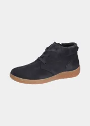 Halbschuhe aus Kalbsveloursleder - marine - Gr. 37 von Goldner Fashion