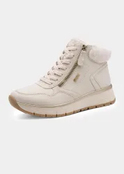 Stiefeletten mit kuscheligem Kunstfell - cremeweiss - Gr. 38 von Goldner Fashion