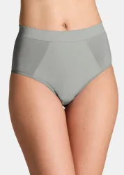Bauchweg-Slip im 7er-Pack - grau - Gr. 38 von Goldner Fashion