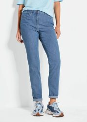Jeans LOUISA mit Stickerei - hellblau - Gr. 24 von Goldner Fashion