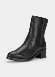 Klassische Stiefeletten mit Blockabsatz - schwarz - Gr. 37 von Goldner Fashion