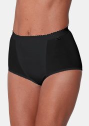 Doppelpack Baumwollslip mit Elasthan - schwarz - Gr. 38 von Goldner Fashion