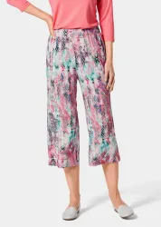 Jersey-Culotte VERA mit farbenfrohem Druck - bunt / gemustert - Gr. 21 von Goldner Fashion