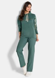 Freizeitanzug aus weichem Modal - salbei - Gr. 42 von Goldner Fashion