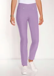 Bengalinhose LOUISA mit Reissverschlusstaschen - flieder - Gr. 245 von Goldner Fashion