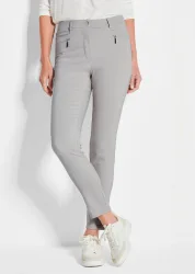 Bauchweghose BELLA mit schmalem Bein - grau - Gr. 25 von Goldner Fashion