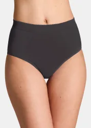 Bauchweg-Slip im 7er-Pack - schwarz - Gr. 36 von Goldner Fashion