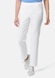 Jeansschlupfhose - weiss - Gr. 19 von Goldner Fashion