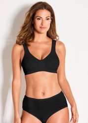Sport-BH mit geformten Cups - schwarz - Gr. 75 D von Goldner Fashion