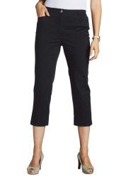 7/8-Baumwollhose Comfort-Schnitt - schwarz - Gr. 27 von Goldner Fashion