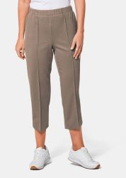 Bequeme 7/8-Rippenhose CARLA - taupe - Gr. 21 von Goldner Fashion